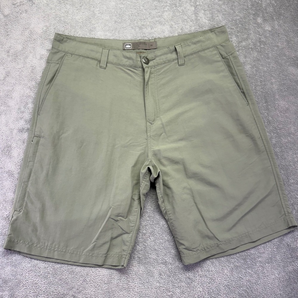 REI Co-op Sahara Hiking Shorts‎ Mens 36 Beige Nylon Blend Outdoor Travel